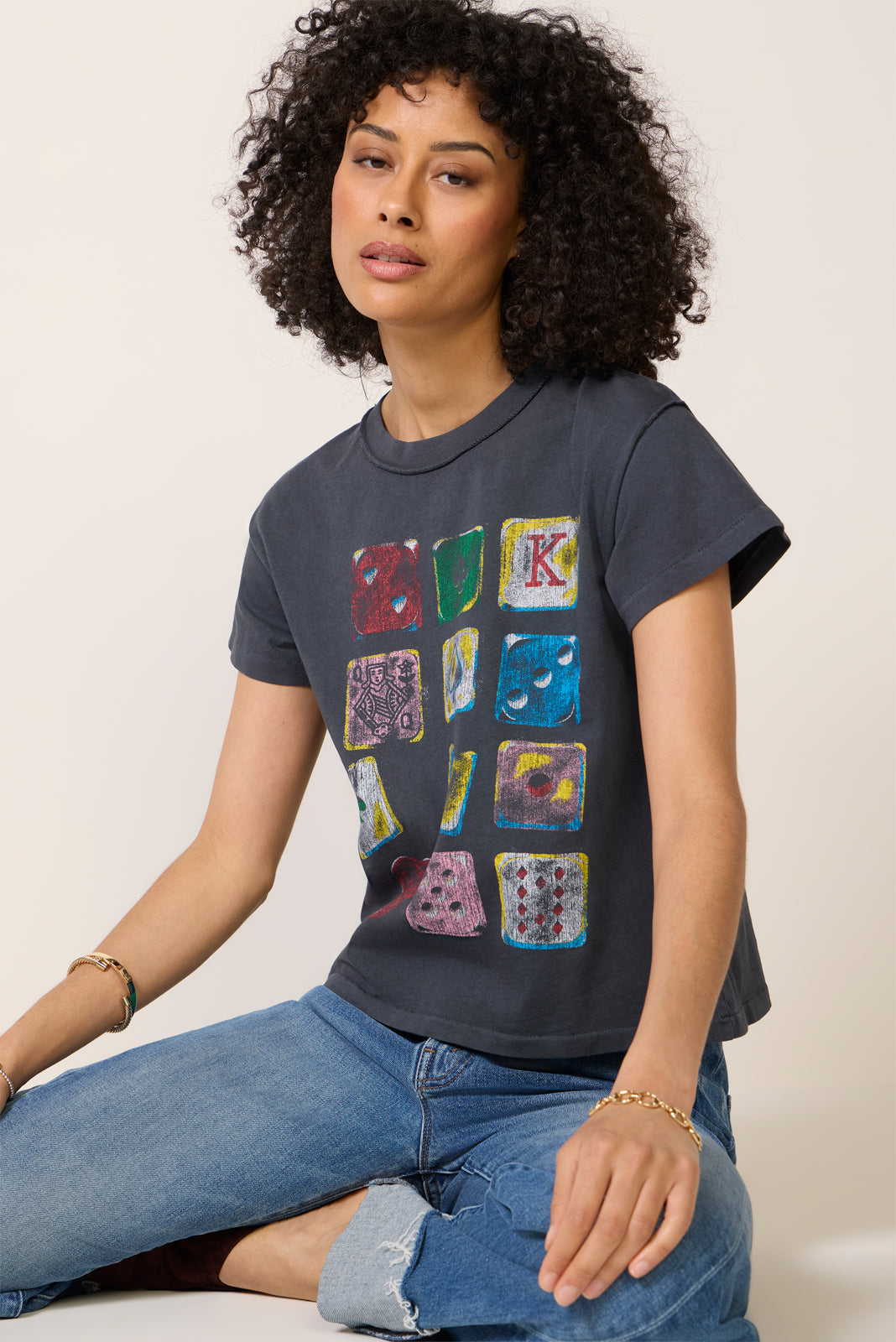Dice Grid Reverse Girlfriend Tee