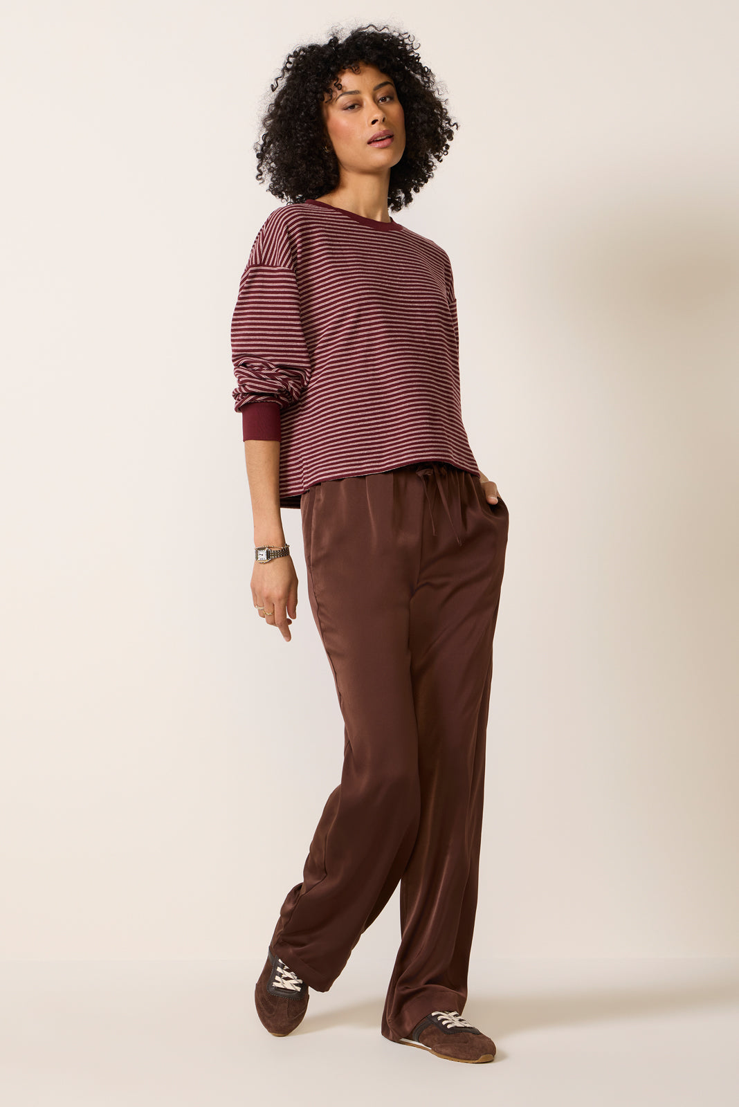 Kaylin Cozy Stripe Tee