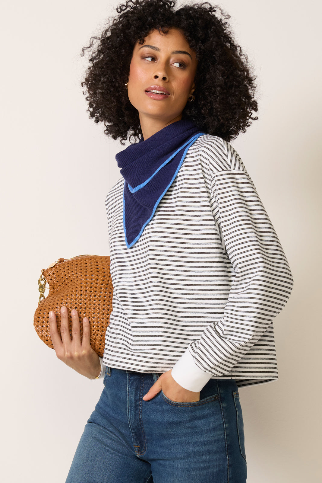 Kaylin Cozy Stripe Tee
