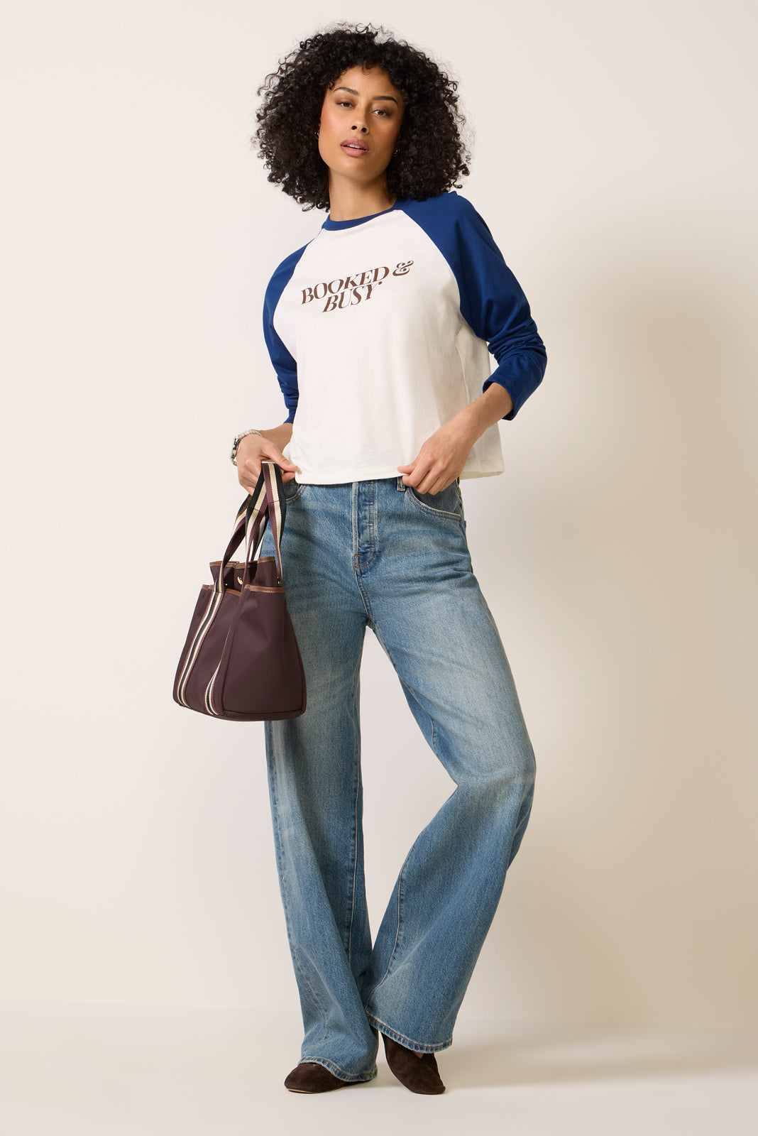 Booked and Busy Baseball Tee