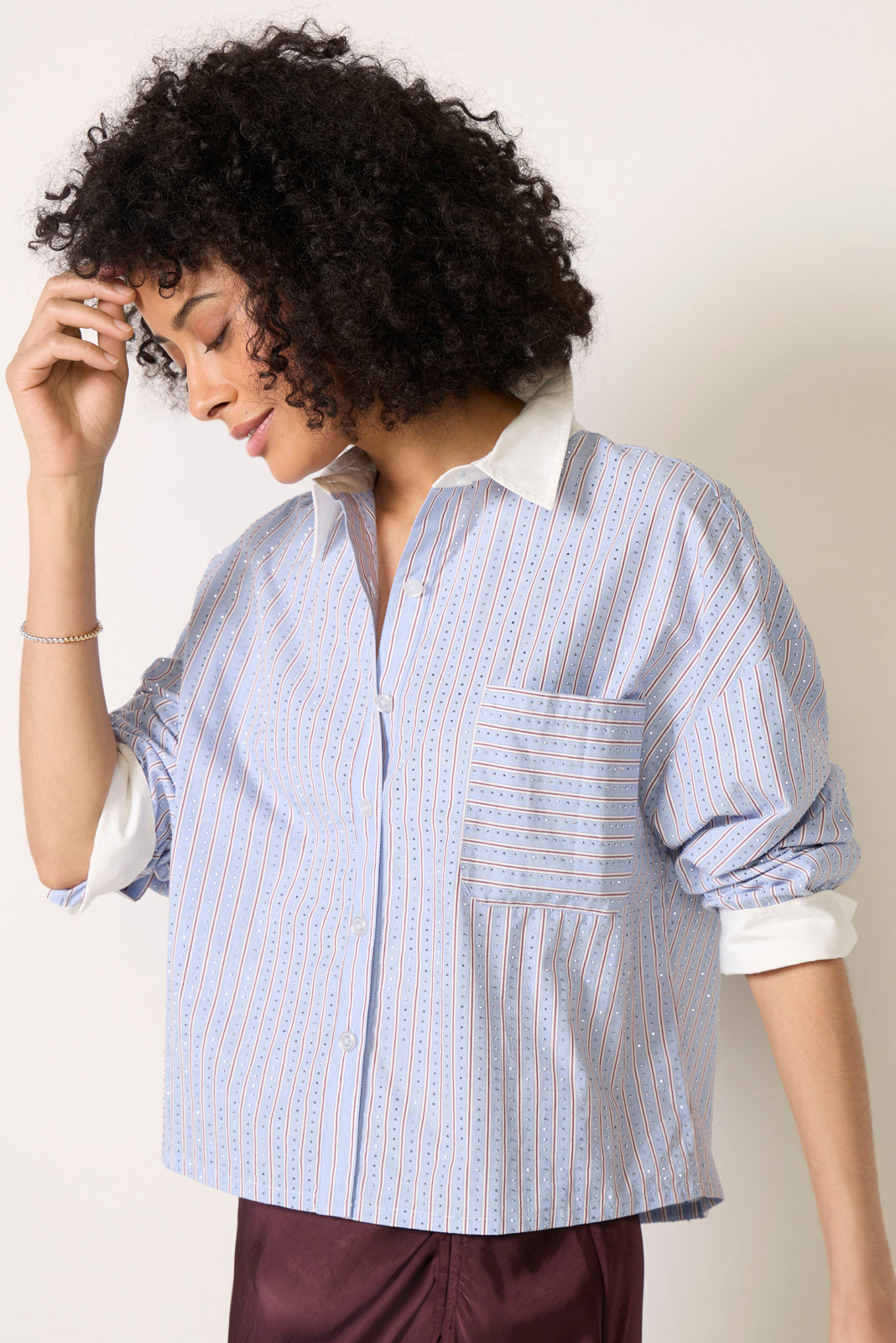 Aiden Rhinestone Shirt