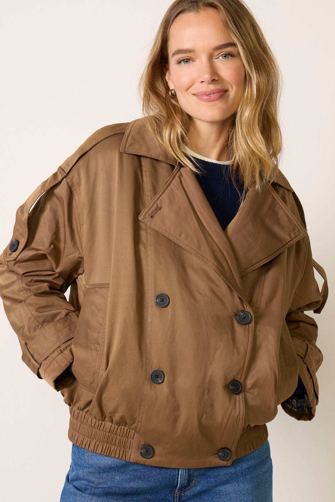Fur Collar Trench Jacket