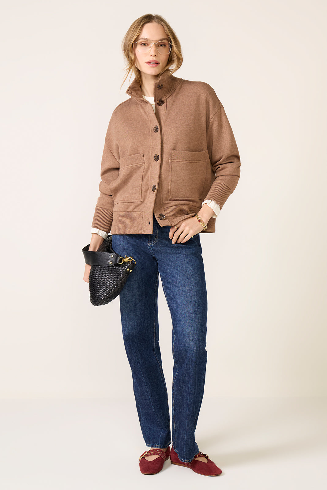 Sabrina Button Through Sweat