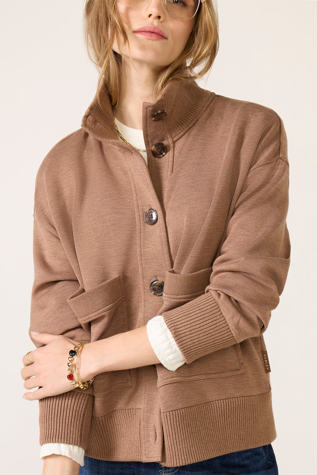 Sabrina Button Through Sweat