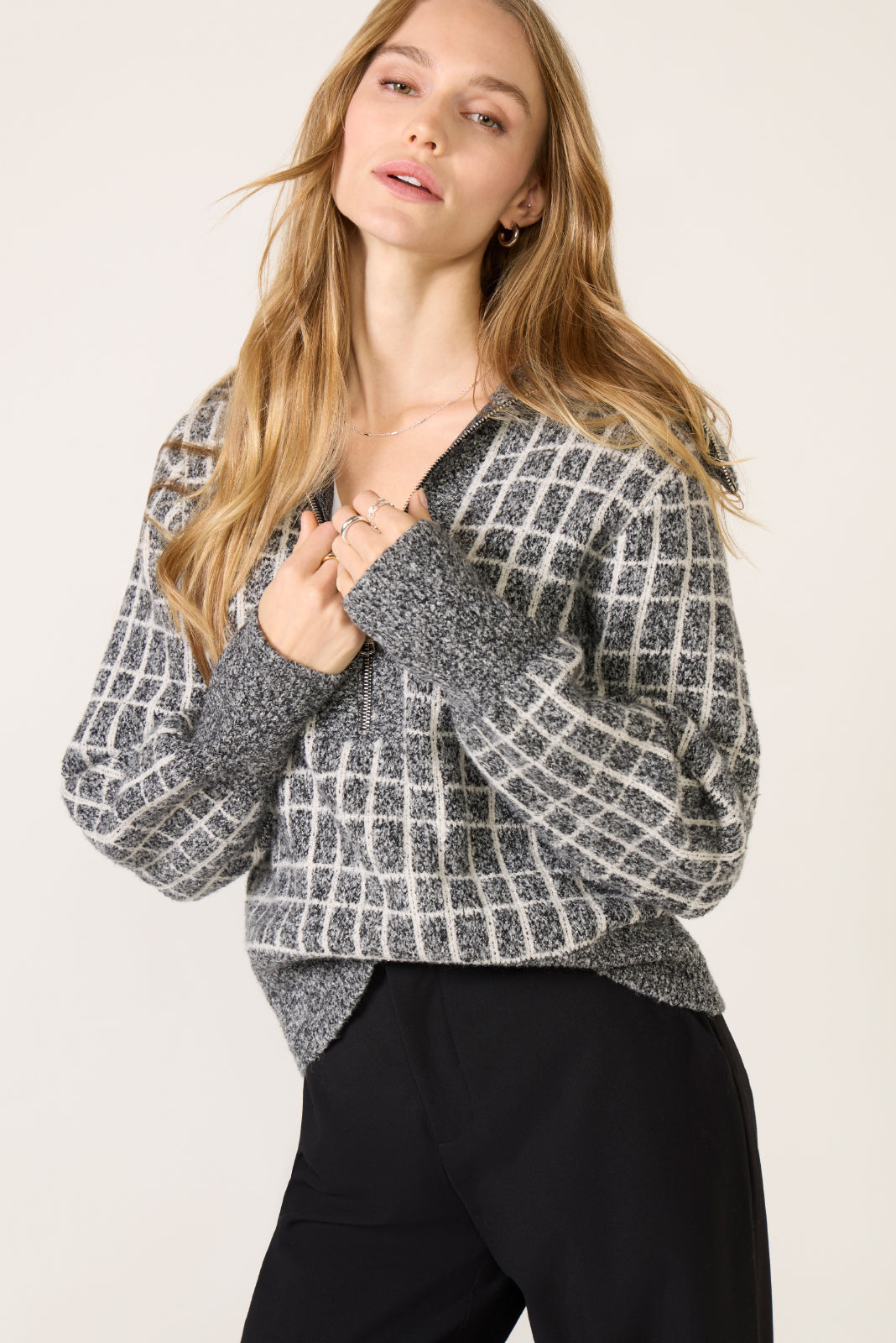 Furley Half Zip Knit Sweater