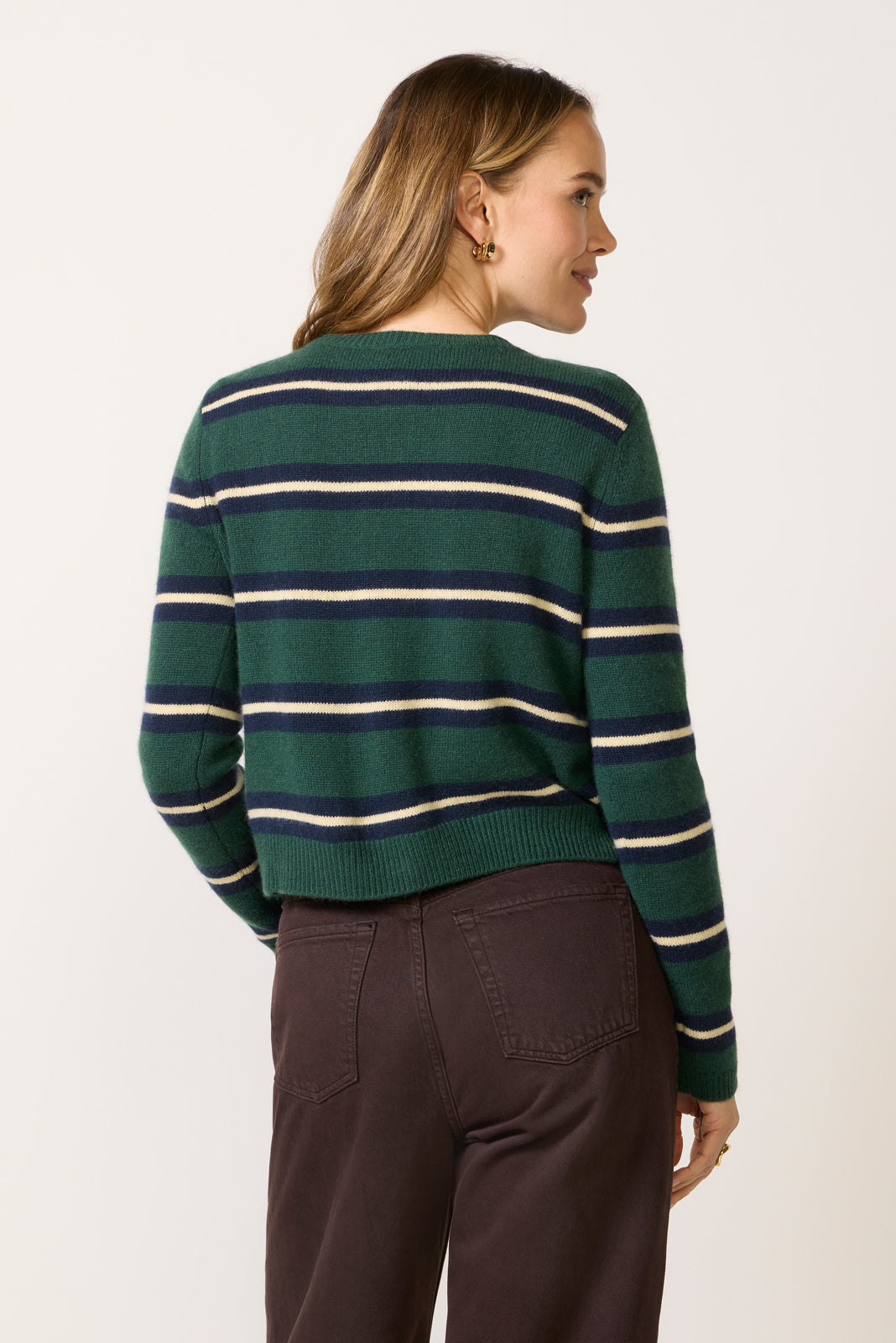 Clara Cashmere Crew Cardigan