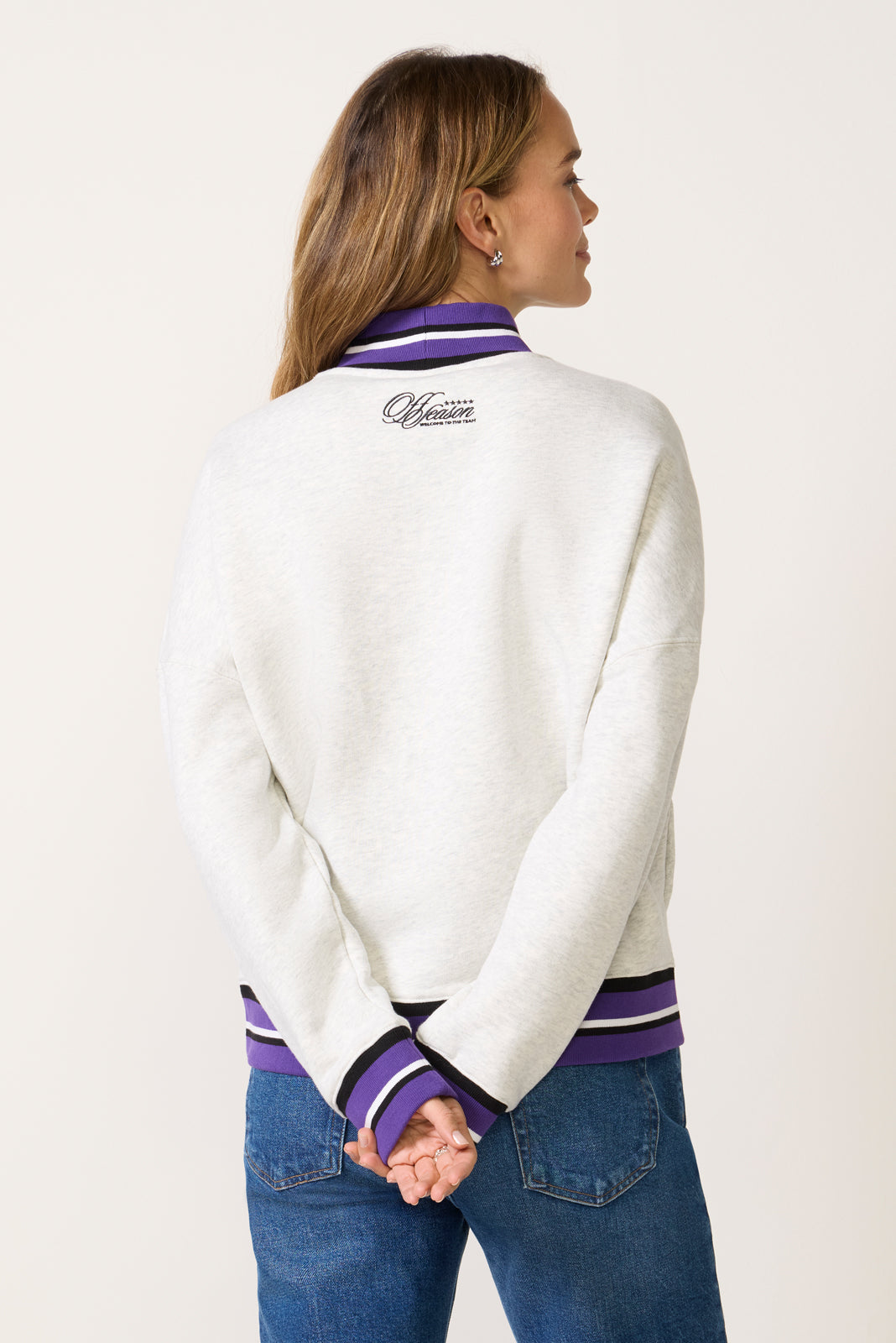Fleece Mockneck Crew Pullover