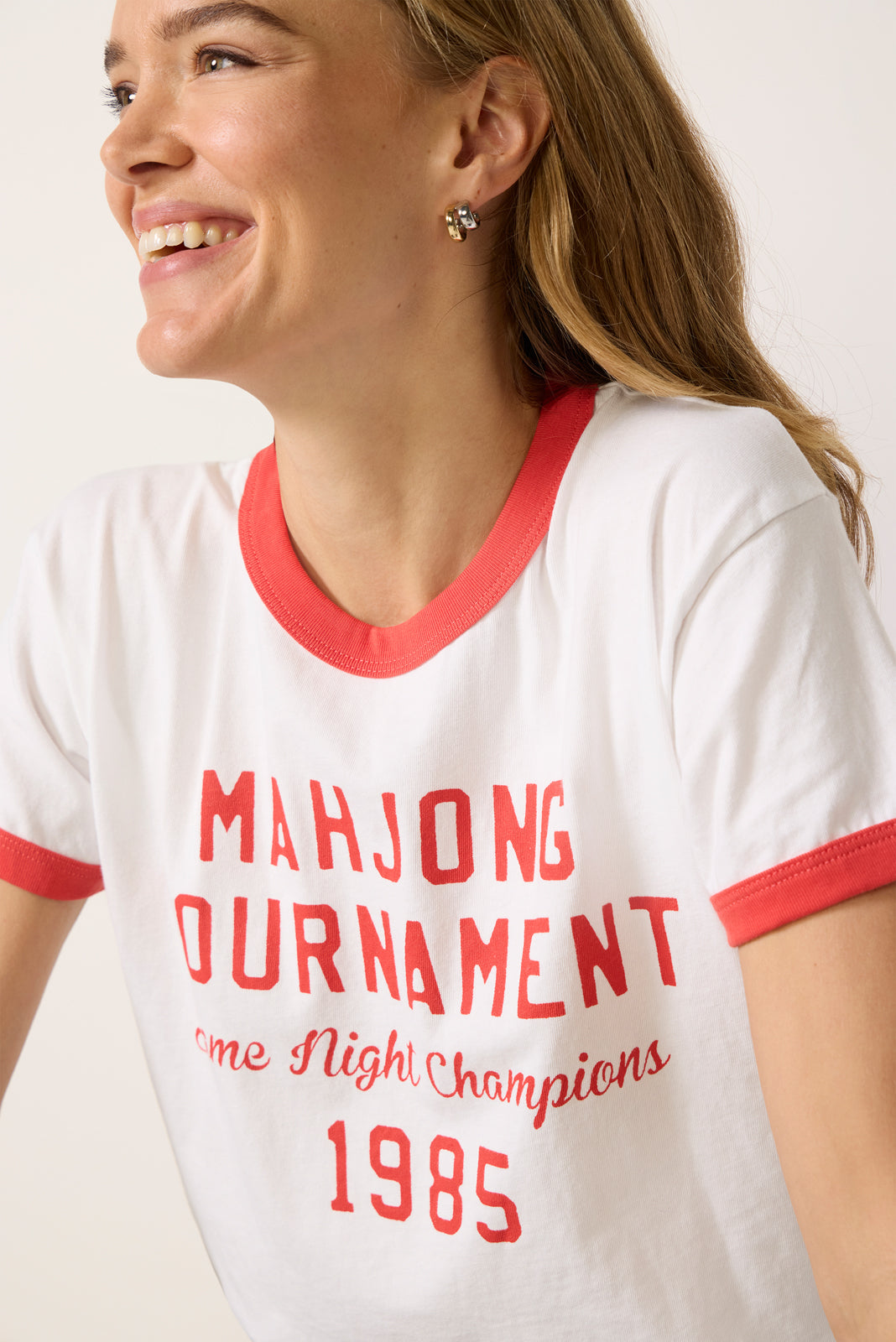Mahjong Champions Ringer Tee