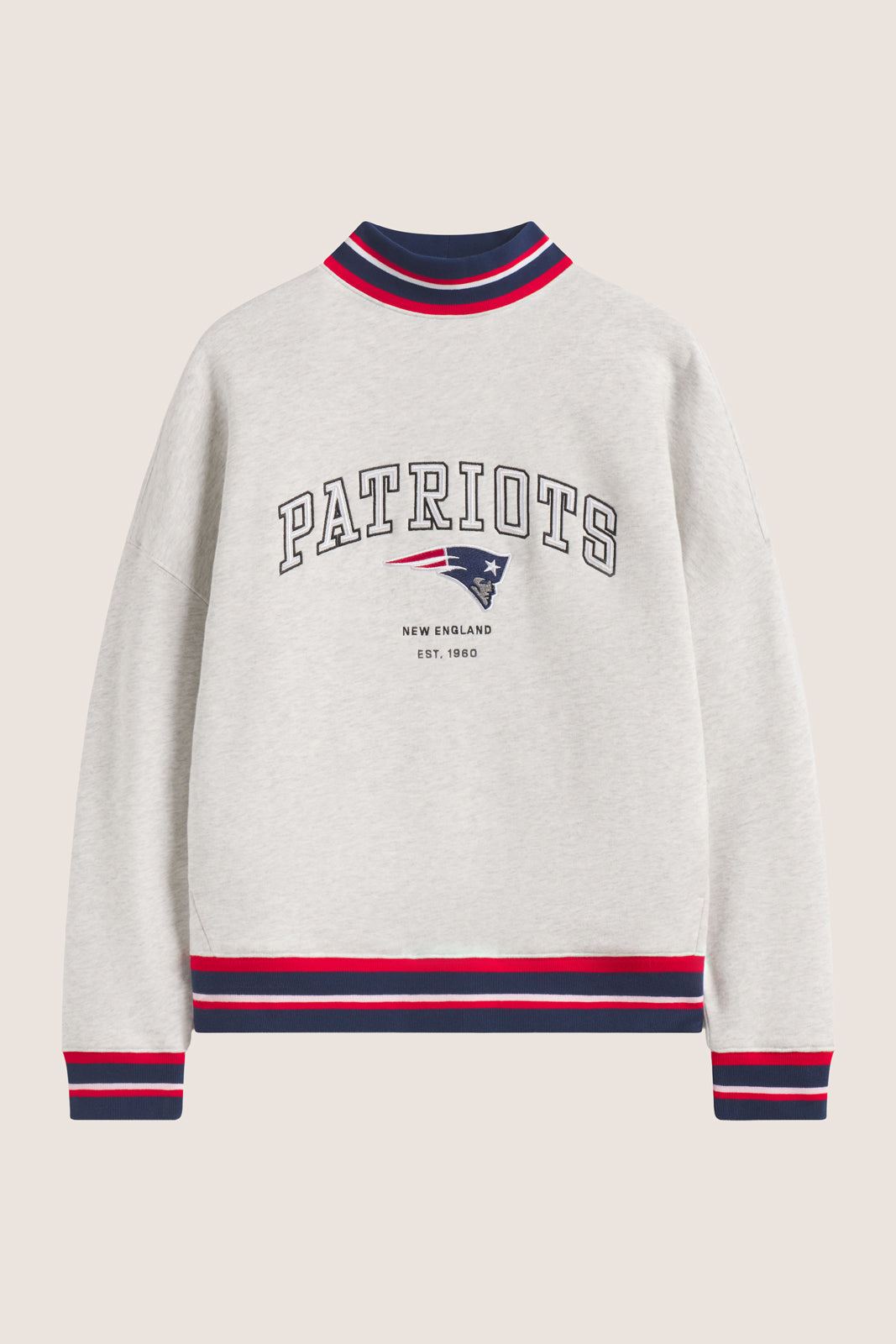 Fleece Mockneck Crew Pullover
