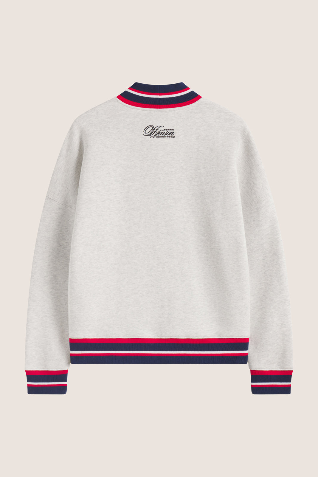 Fleece Mockneck Crew Pullover