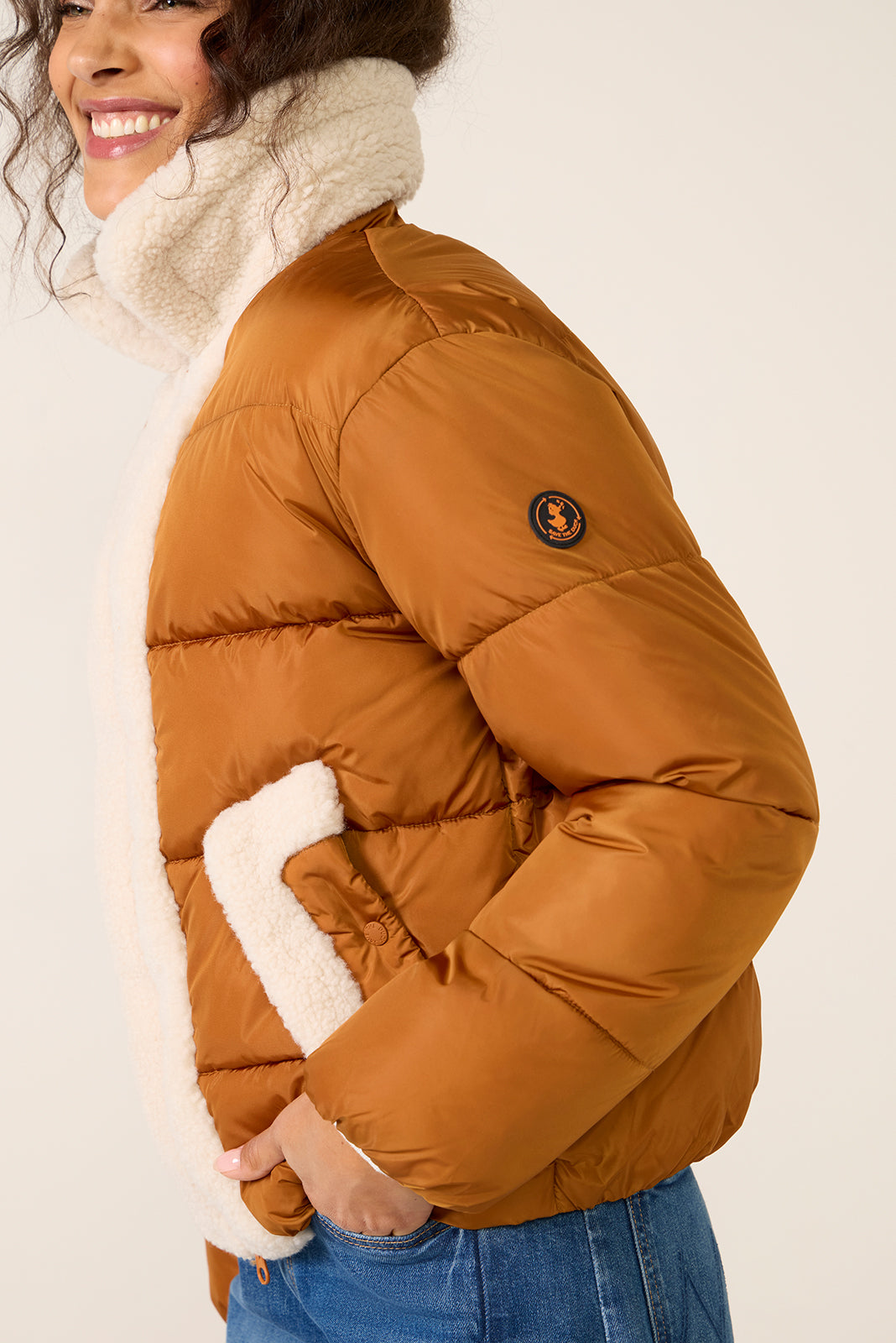 Honey Sherpa Puffer