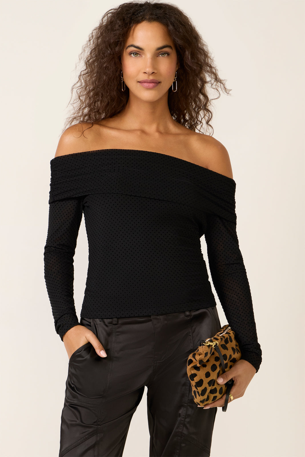 Whimsy Off Shoulder Mesh Top