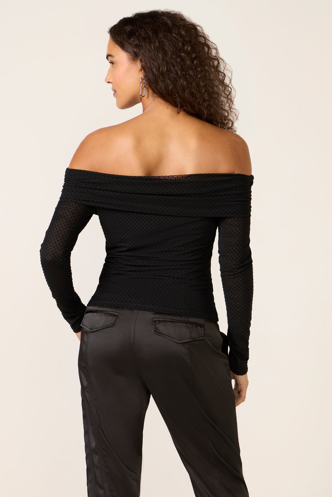 Whimsy Off Shoulder Mesh Top