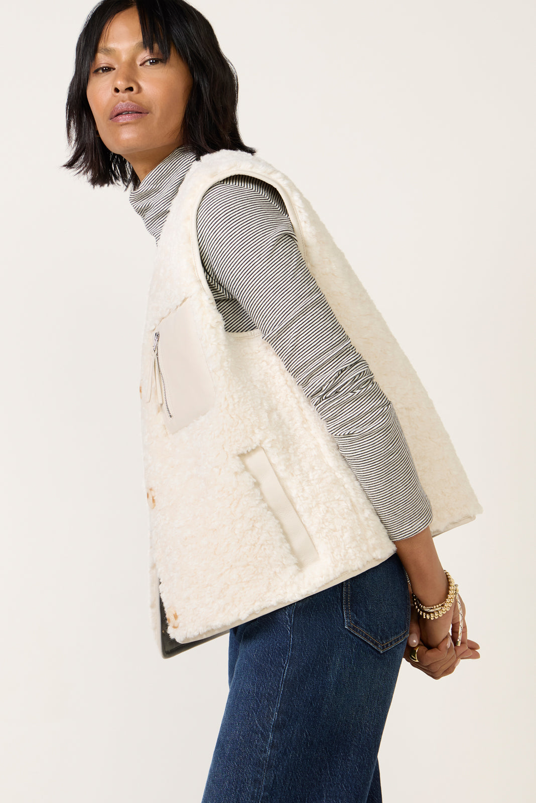 Wesley Shearling Vest