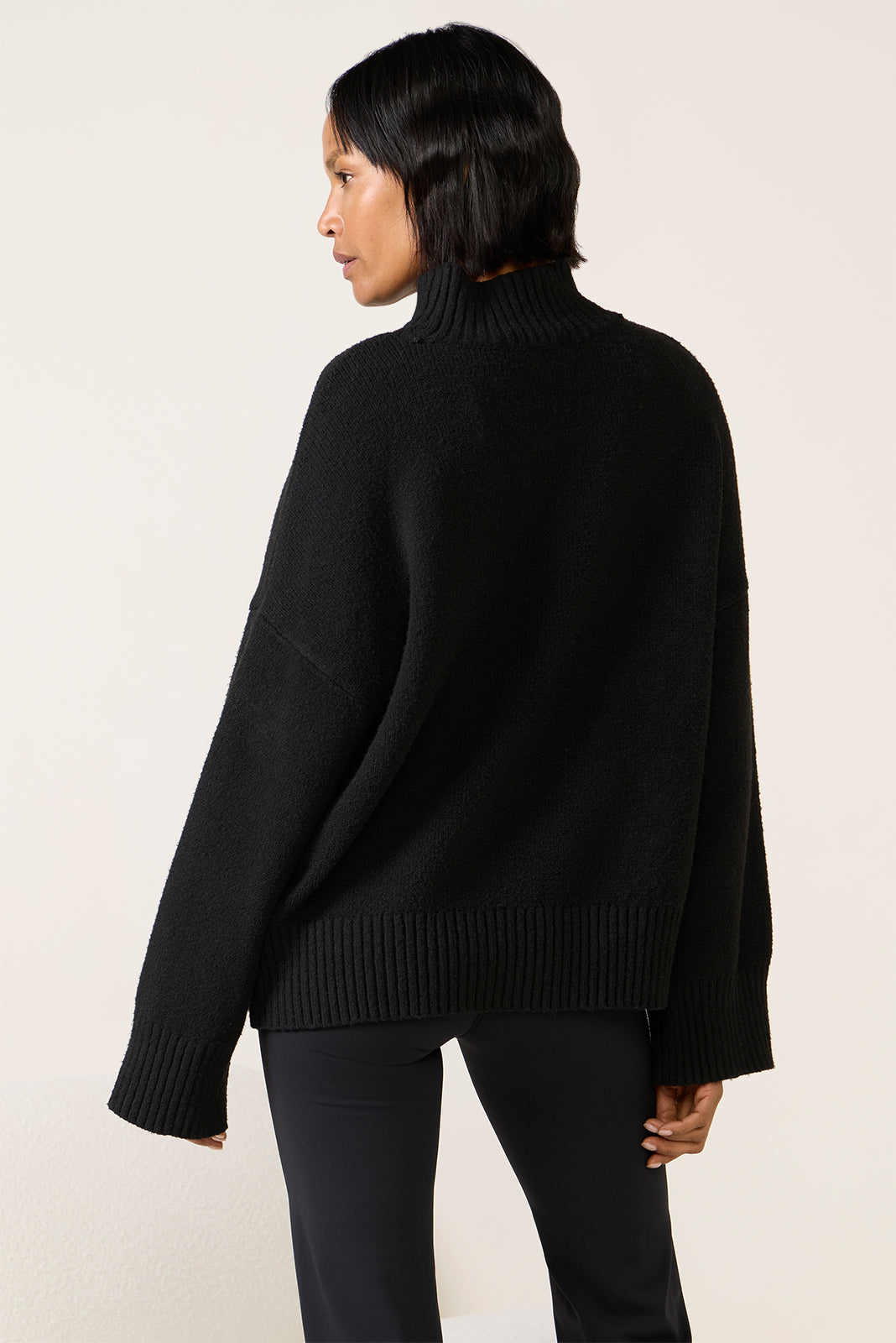 Apres Intarsia Mockneck Sweater