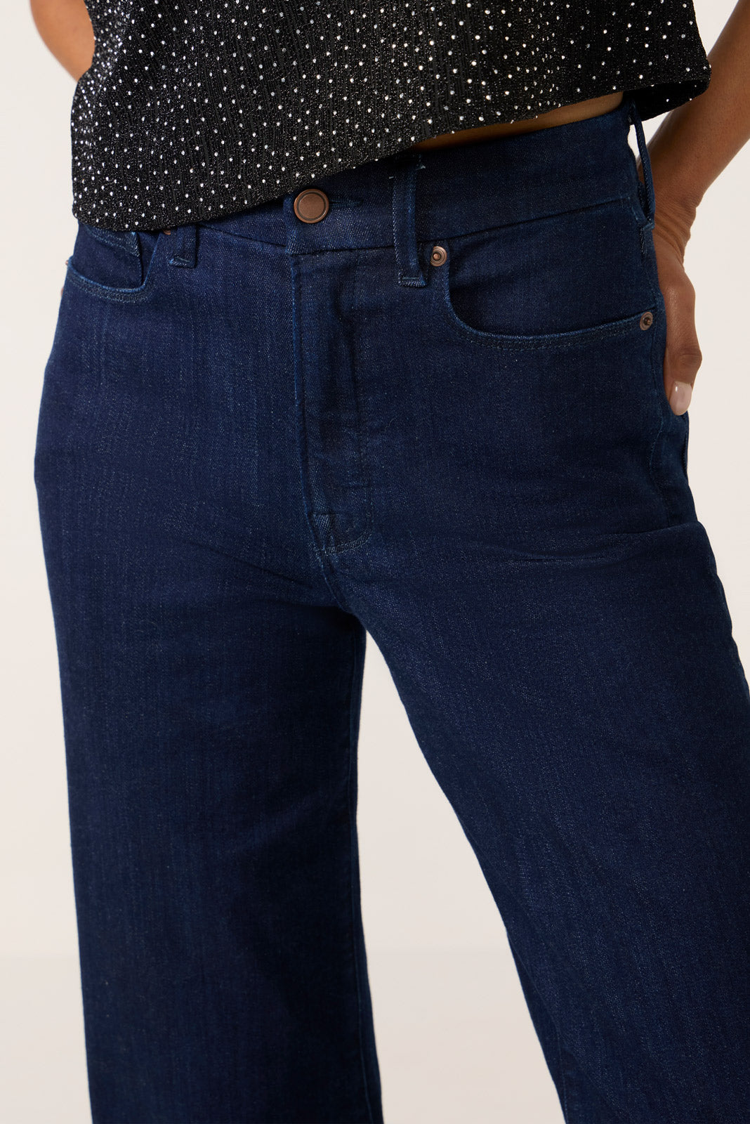 Good Waist Palazzo Wide Leg Jean