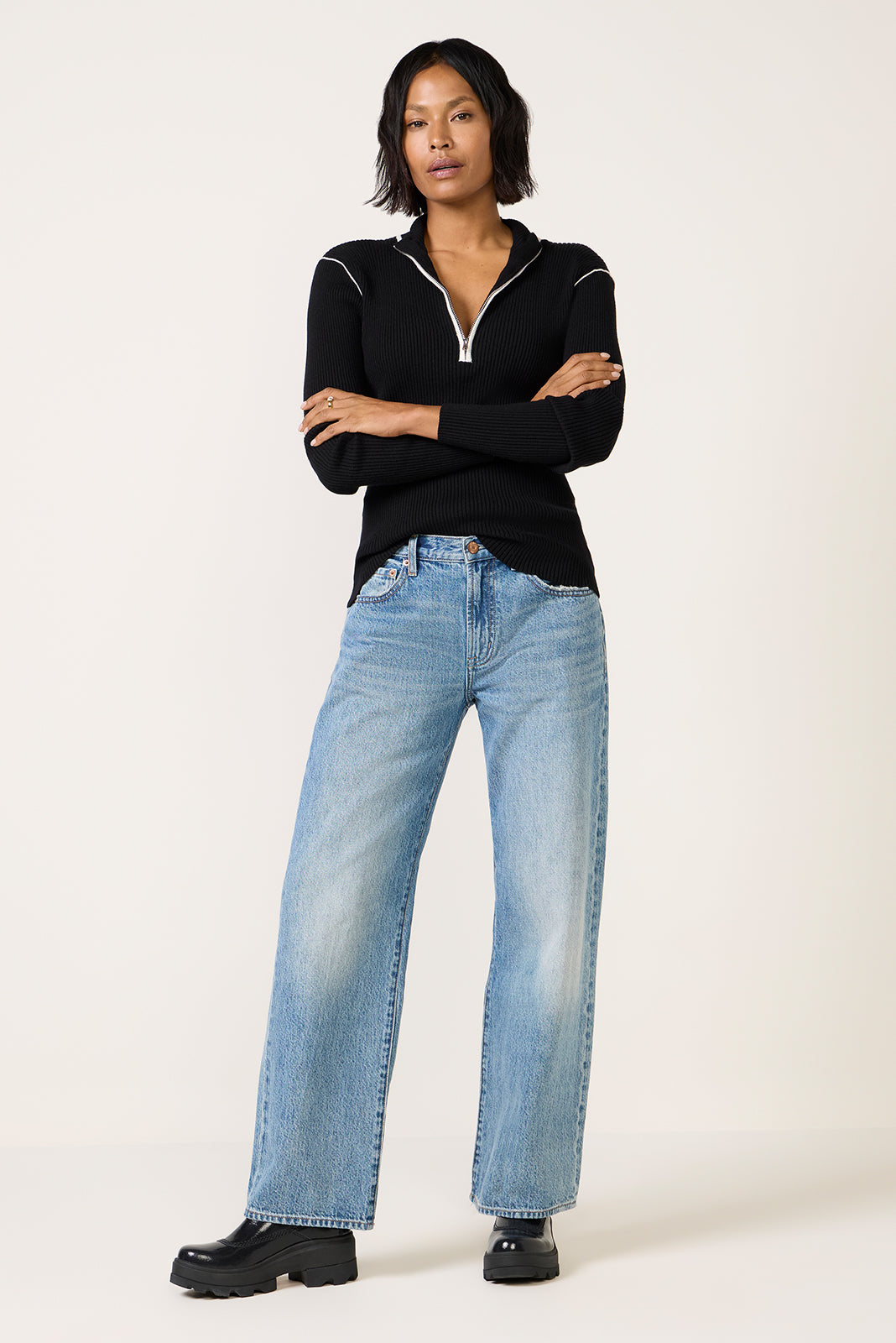 Lexi Bowed Barrel Jean