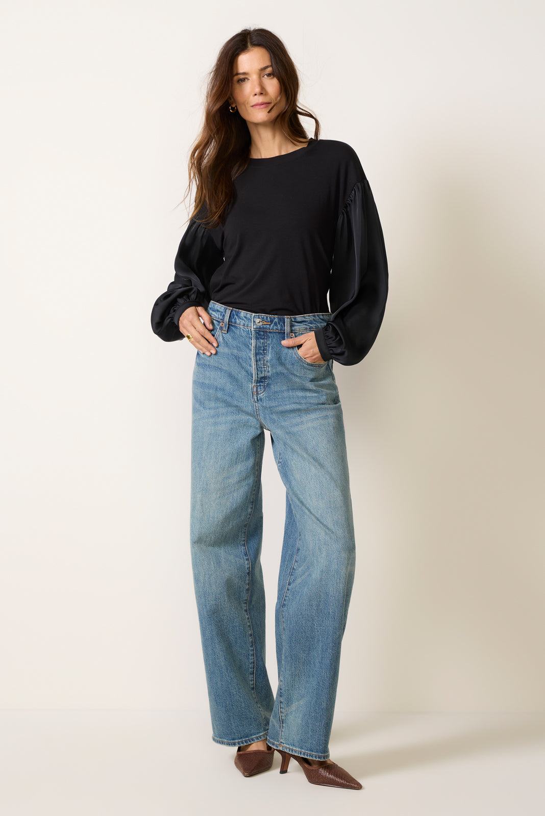 Colie Mixed Media Top