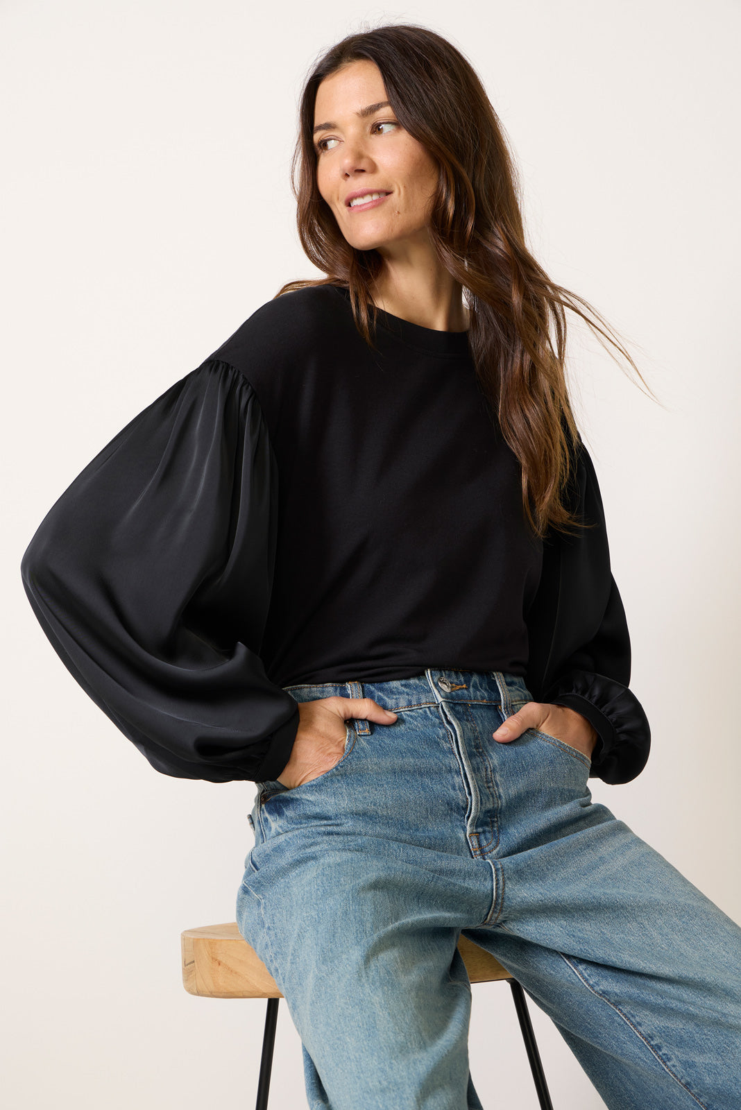 Colie Mixed Media Top