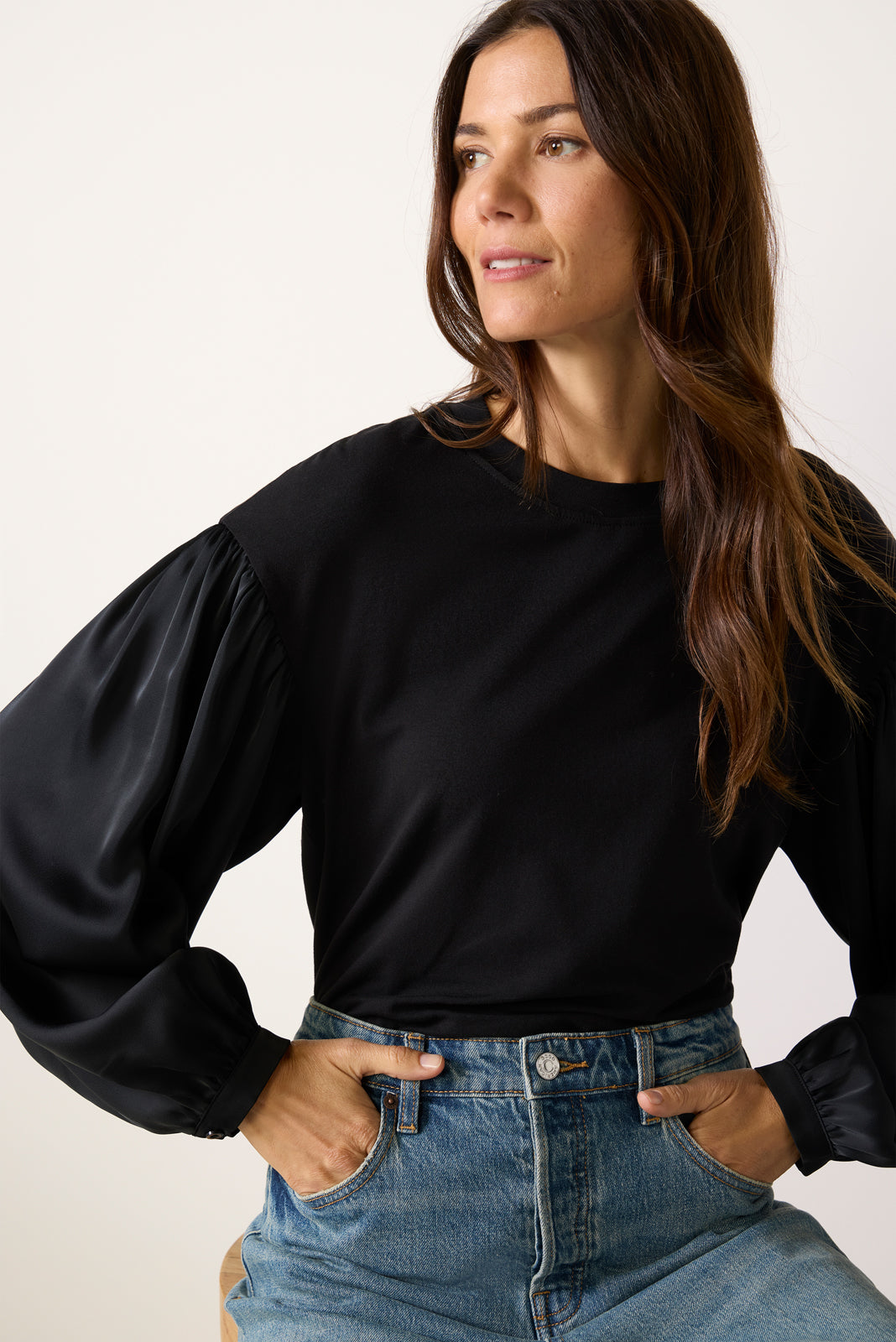 Colie Mixed Media Top