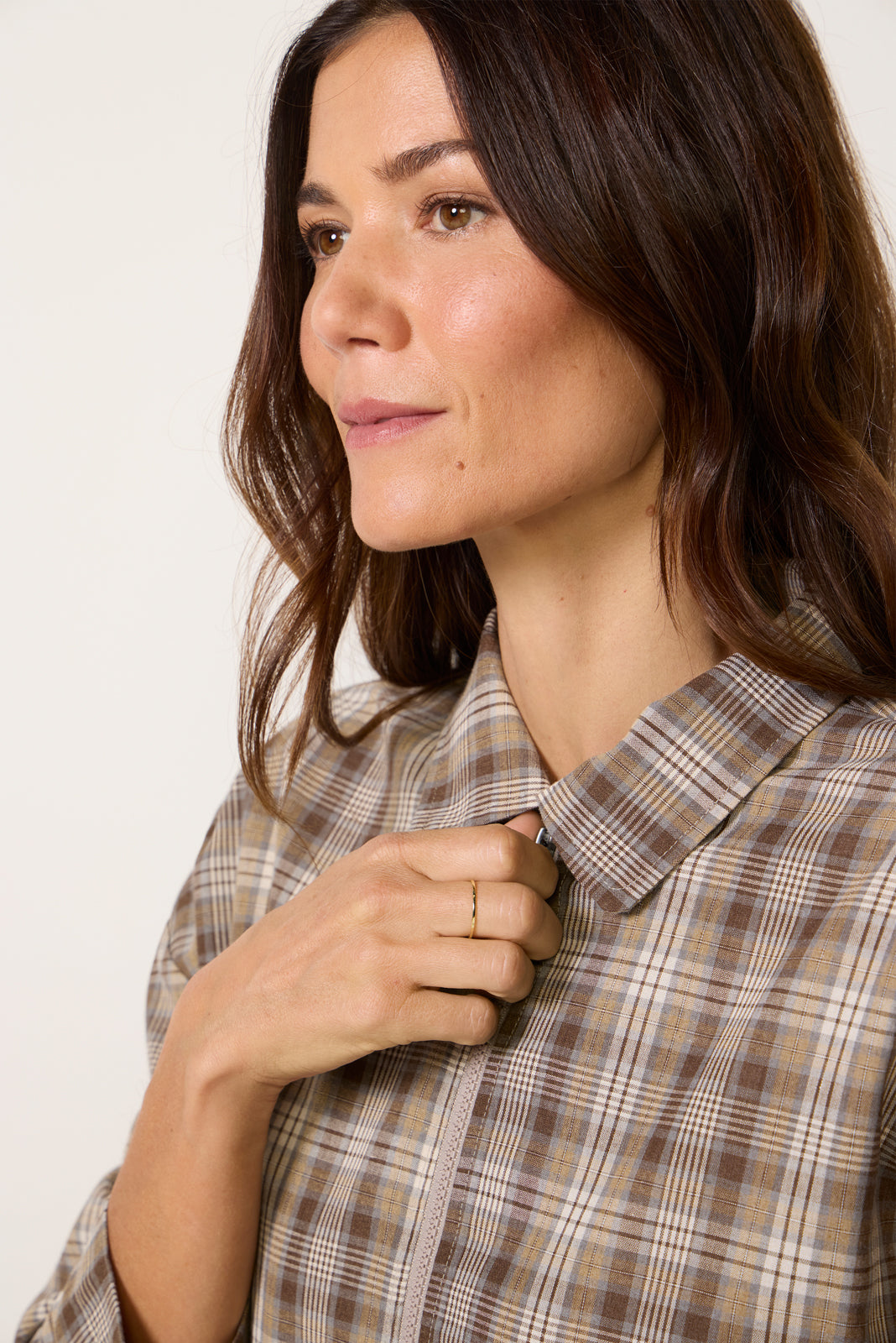 Vivienne Plaid Zip Up Jacket