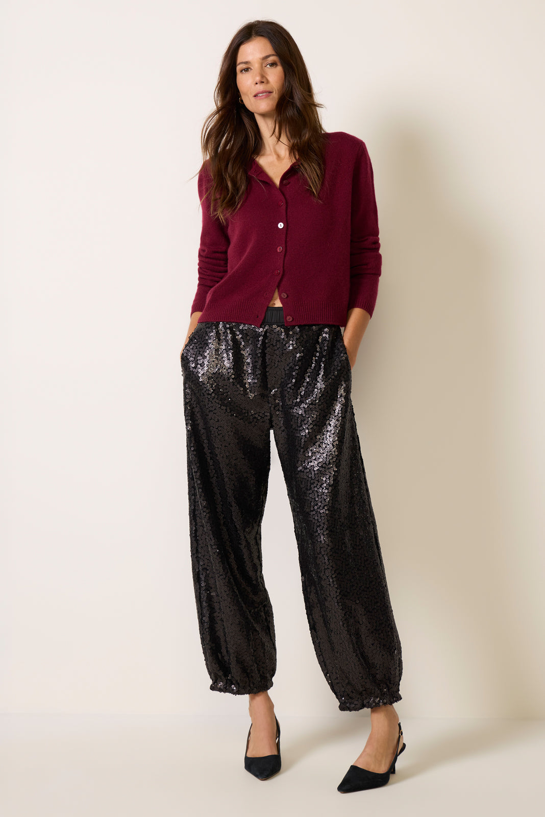 Krystal Sequin Balloon Pant