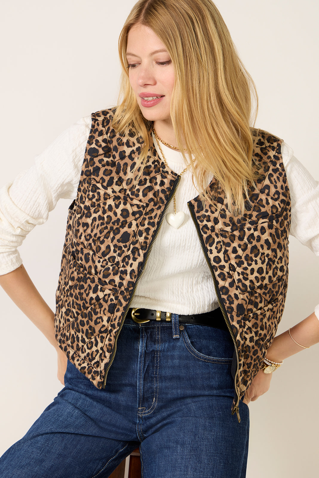 トップス 60's~70's/leopard vest 102125_Ecomm_25942G784-