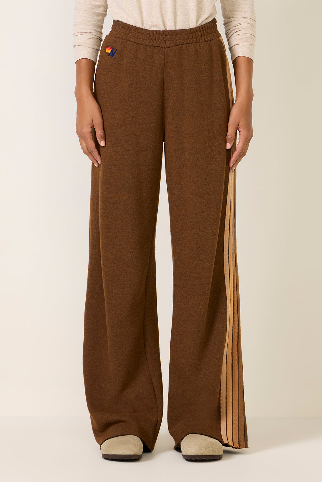 5 Stripe Wide Leg Sweatpant