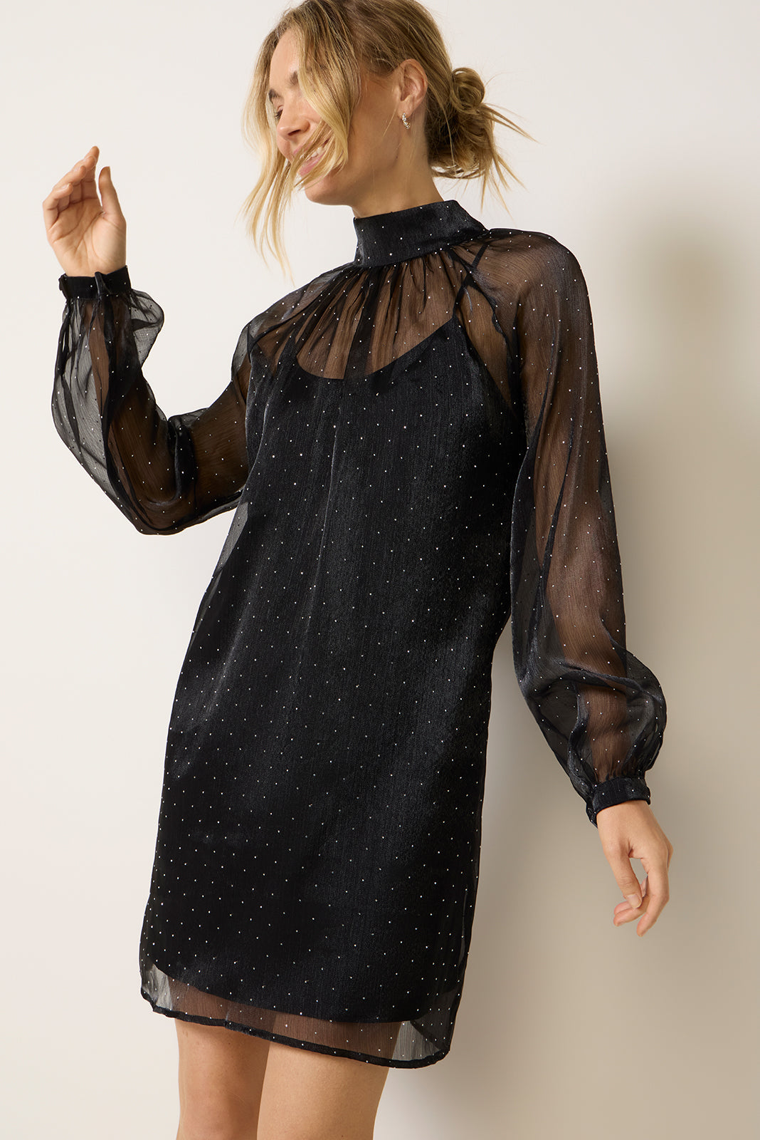 Dani Diamante Mini Shift Dress