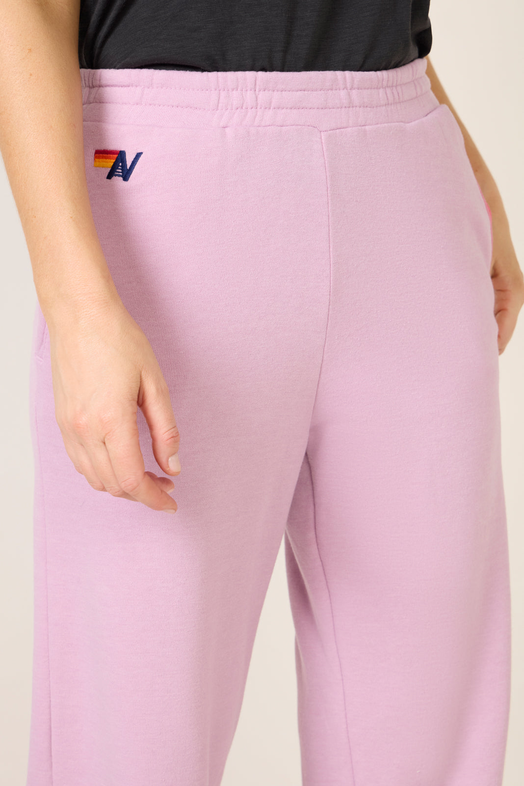 5 Stripe Wide Leg Sweatpant