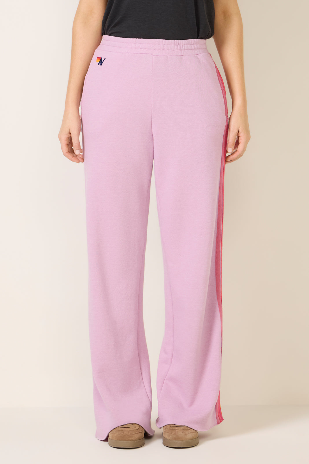 5 Stripe Wide Leg Sweatpant