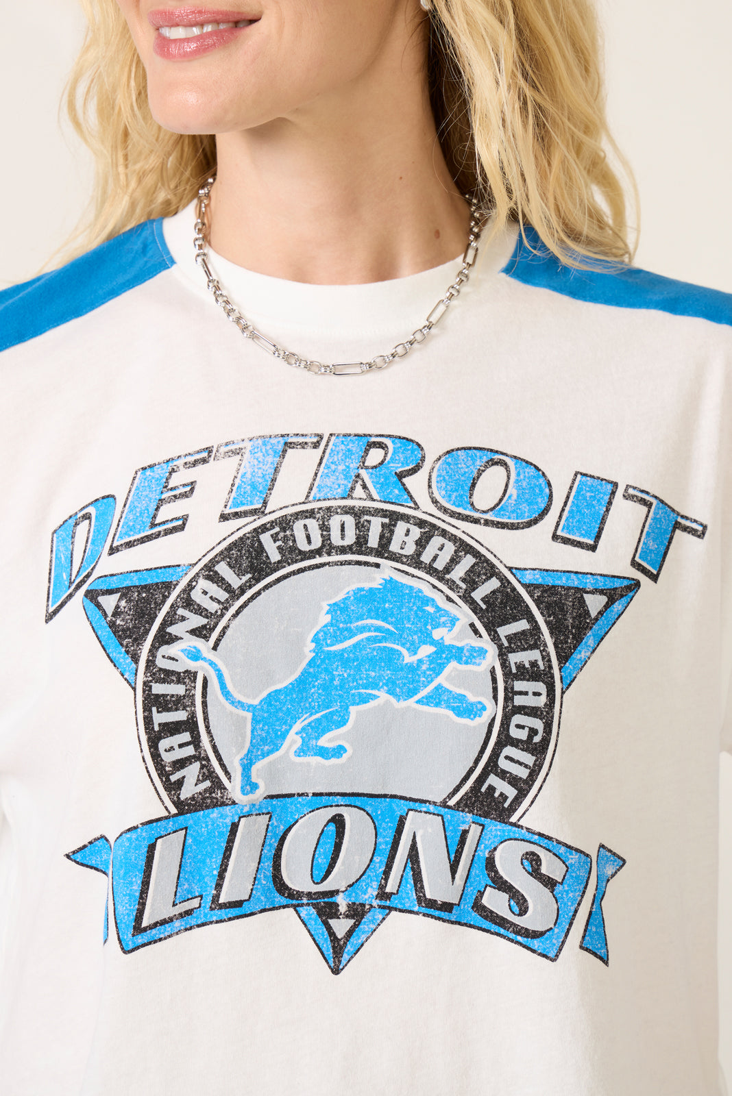 Lions Stripe Crop Tee
