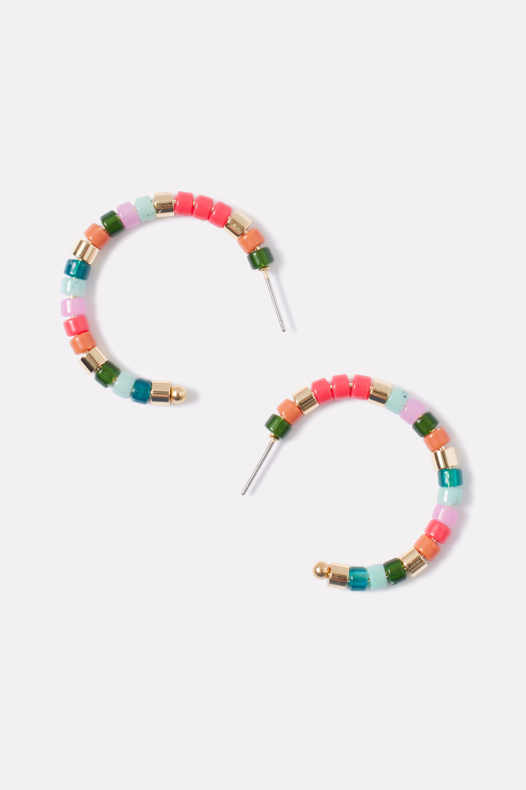 Cameron Beaded Hoops