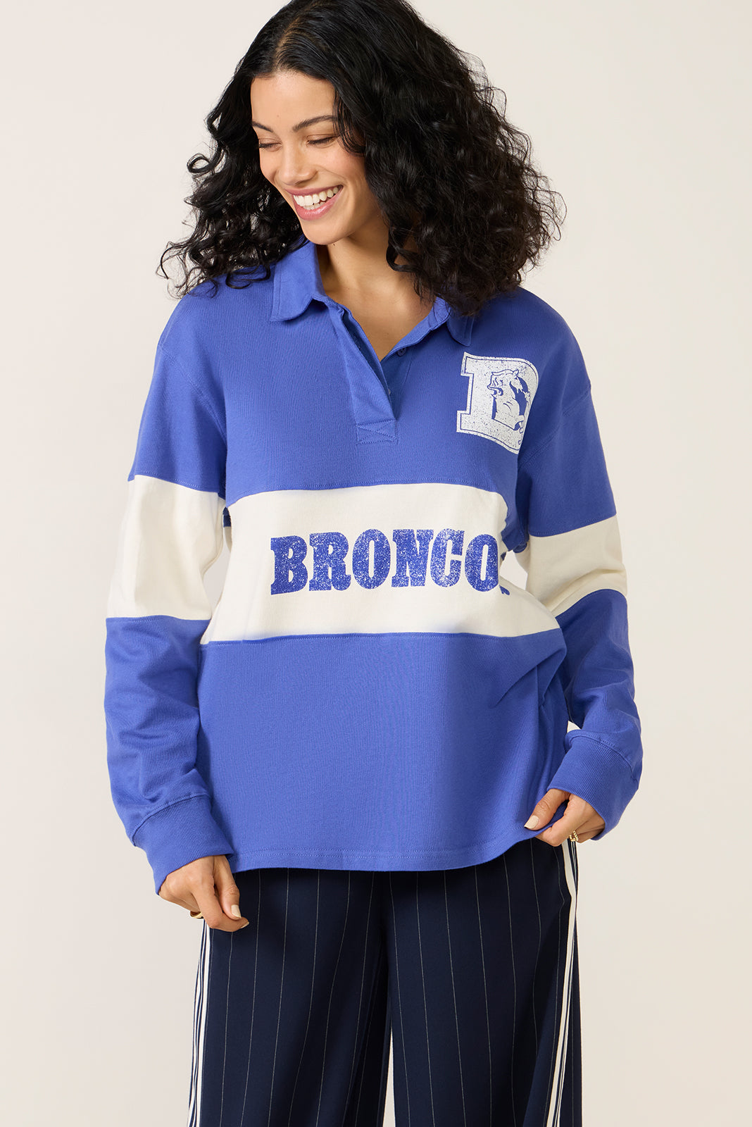Broncos Long Sleeve Rugby