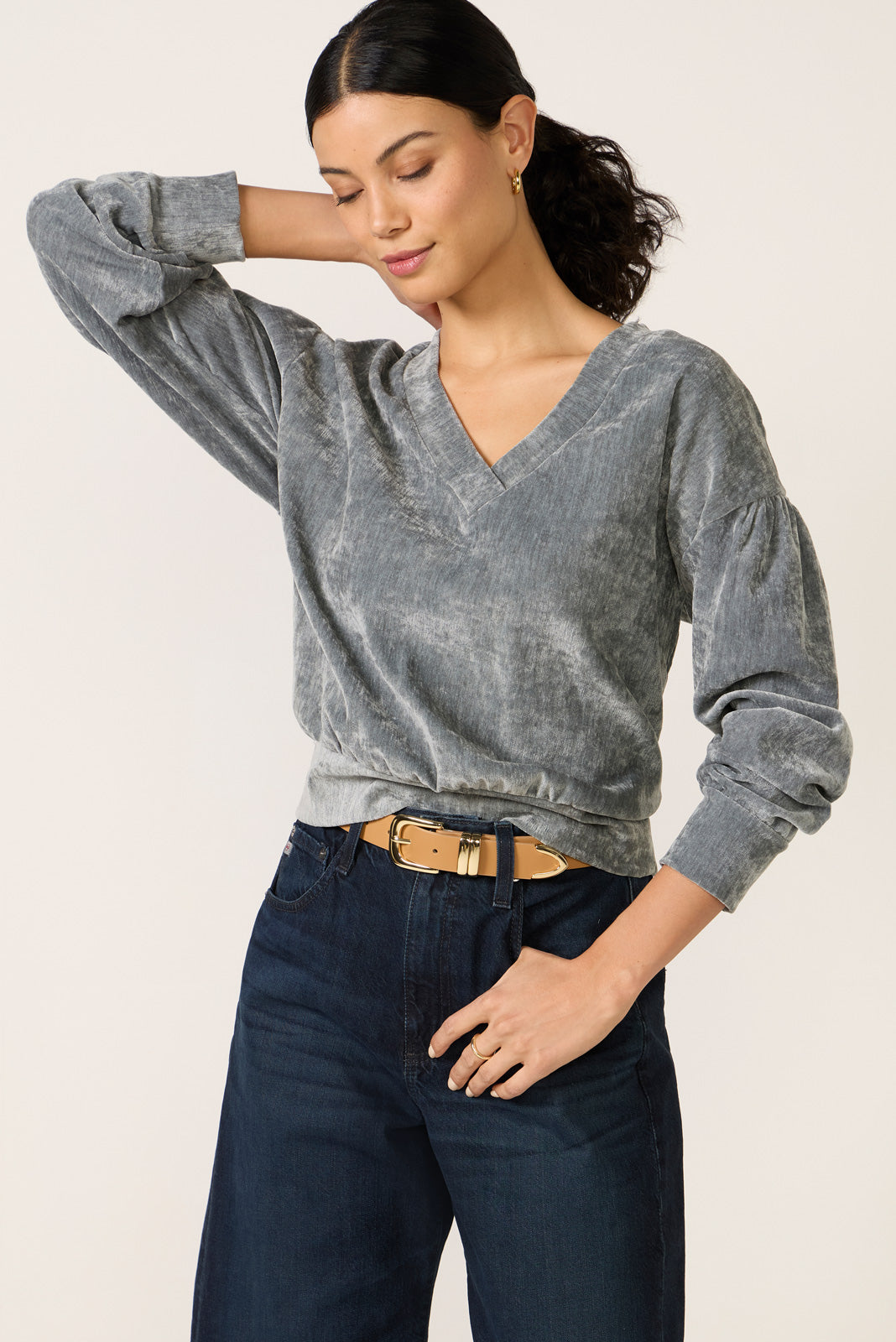 Philippa Velour Pullover