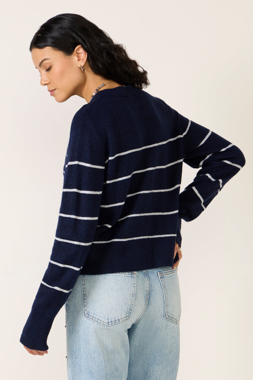 Kristi Sparkle Stripe Pullover