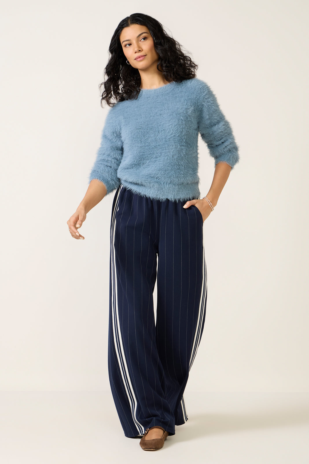 Penny Fuzzy Crew Sweater