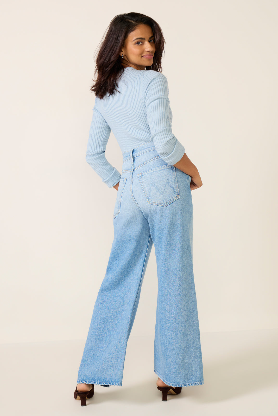 Petite Lil Lemon Twist Sneak Wide Leg Jean