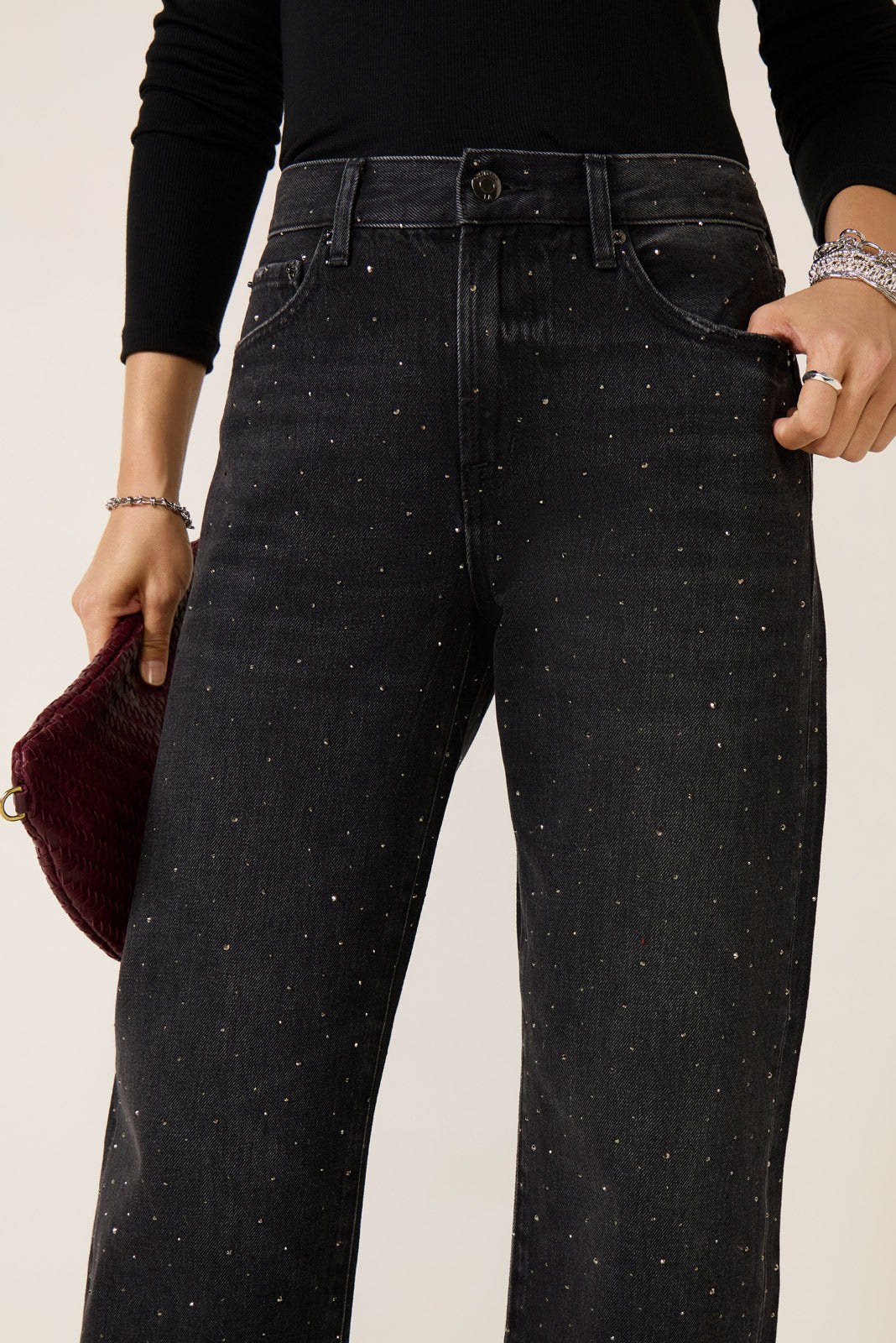 Lexi Sparkle Barrel Jean