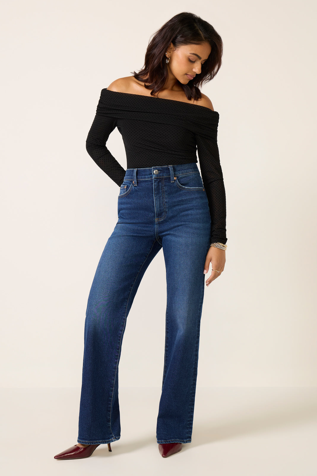 Petite Evie High Rise Slim Bootcut Jean