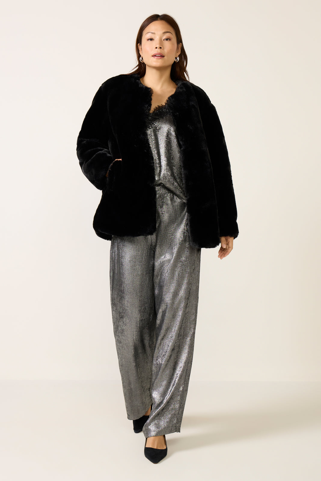 Black Cherry Fur Jacket