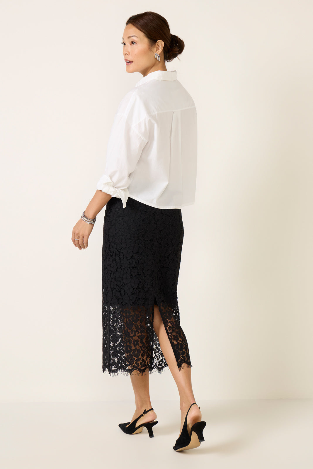 Lace Midi Skirt