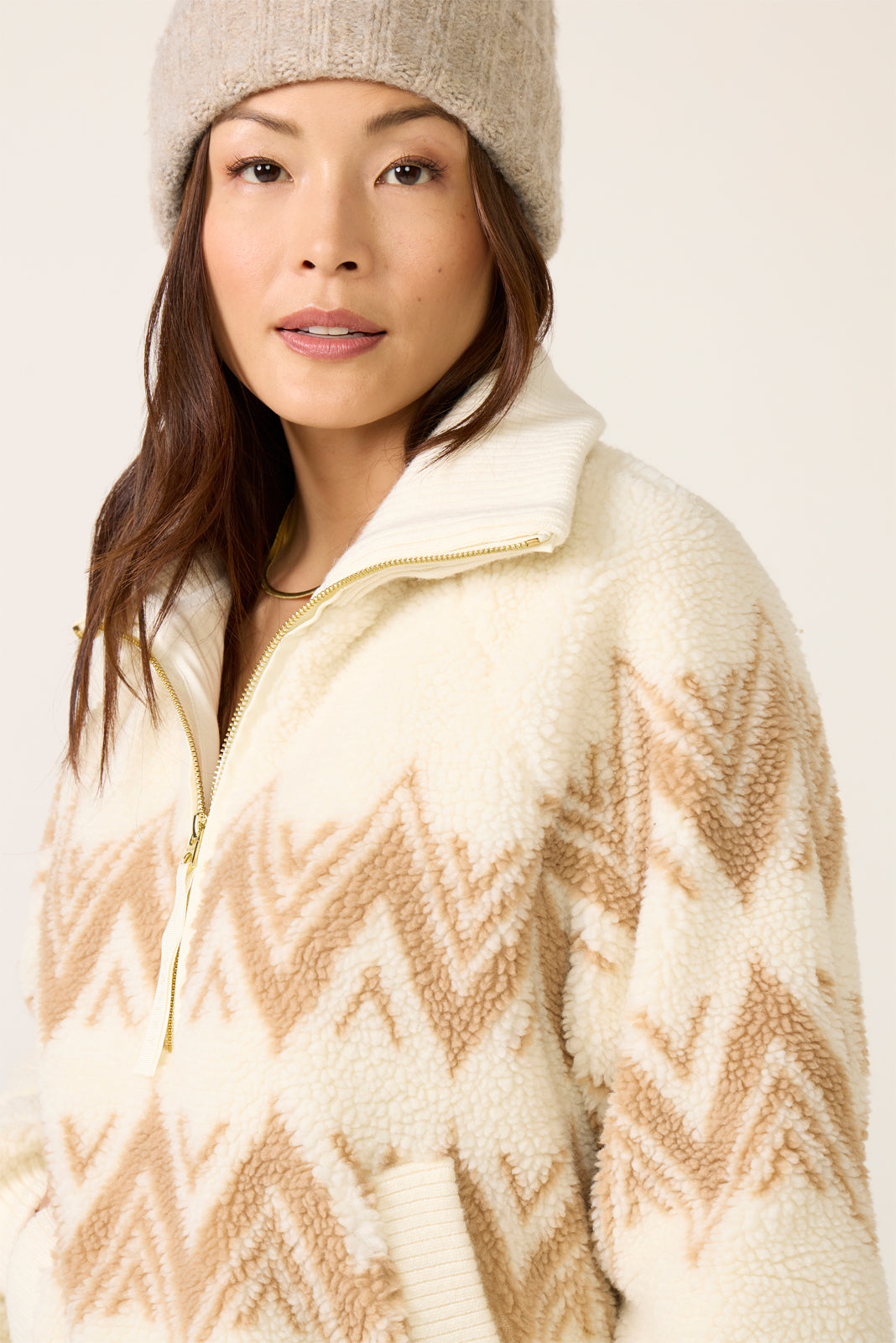 ヘネシープリヴェ Hendrick Half Zip Sherpa
