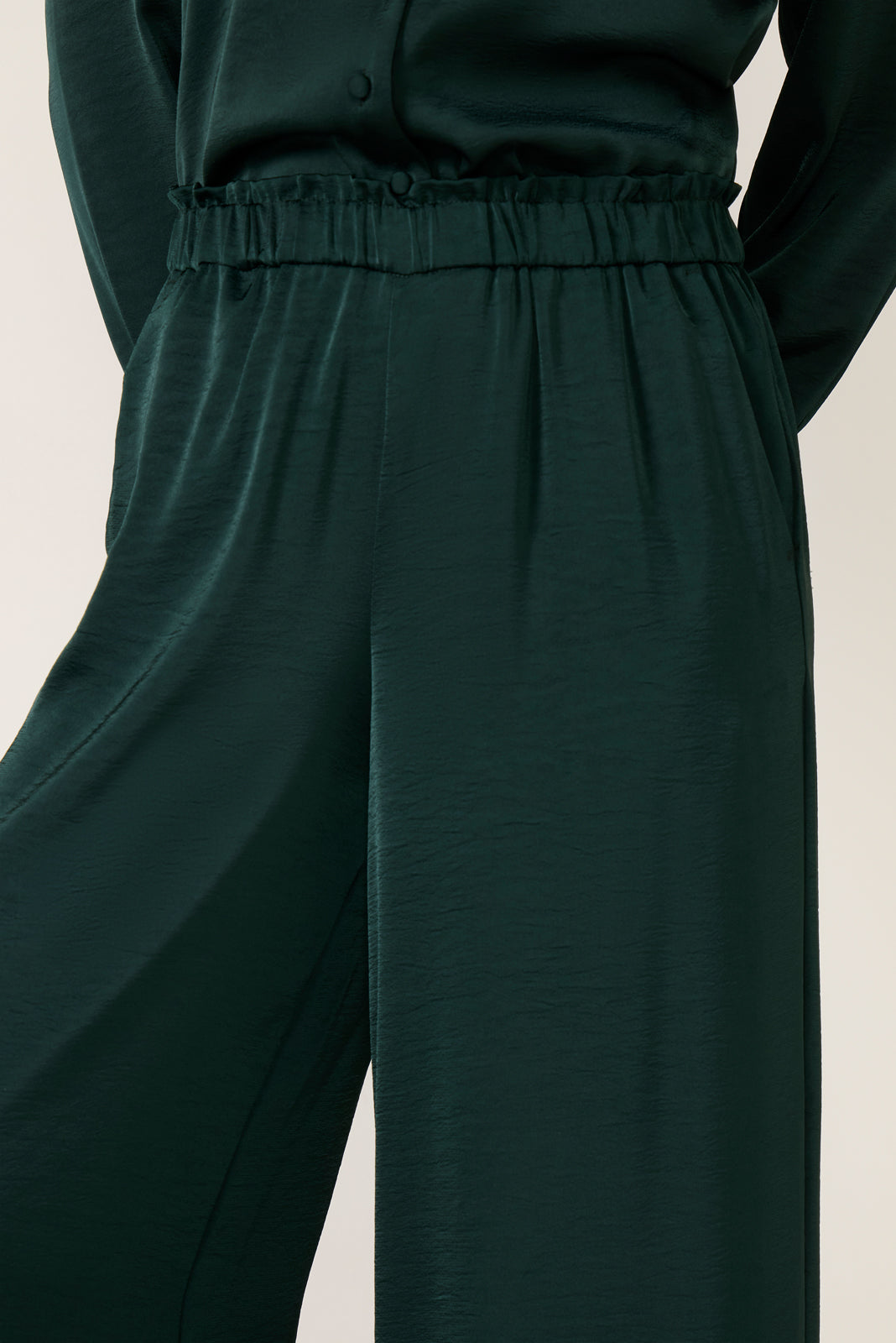 Isolde Wide Leg Satin Pant