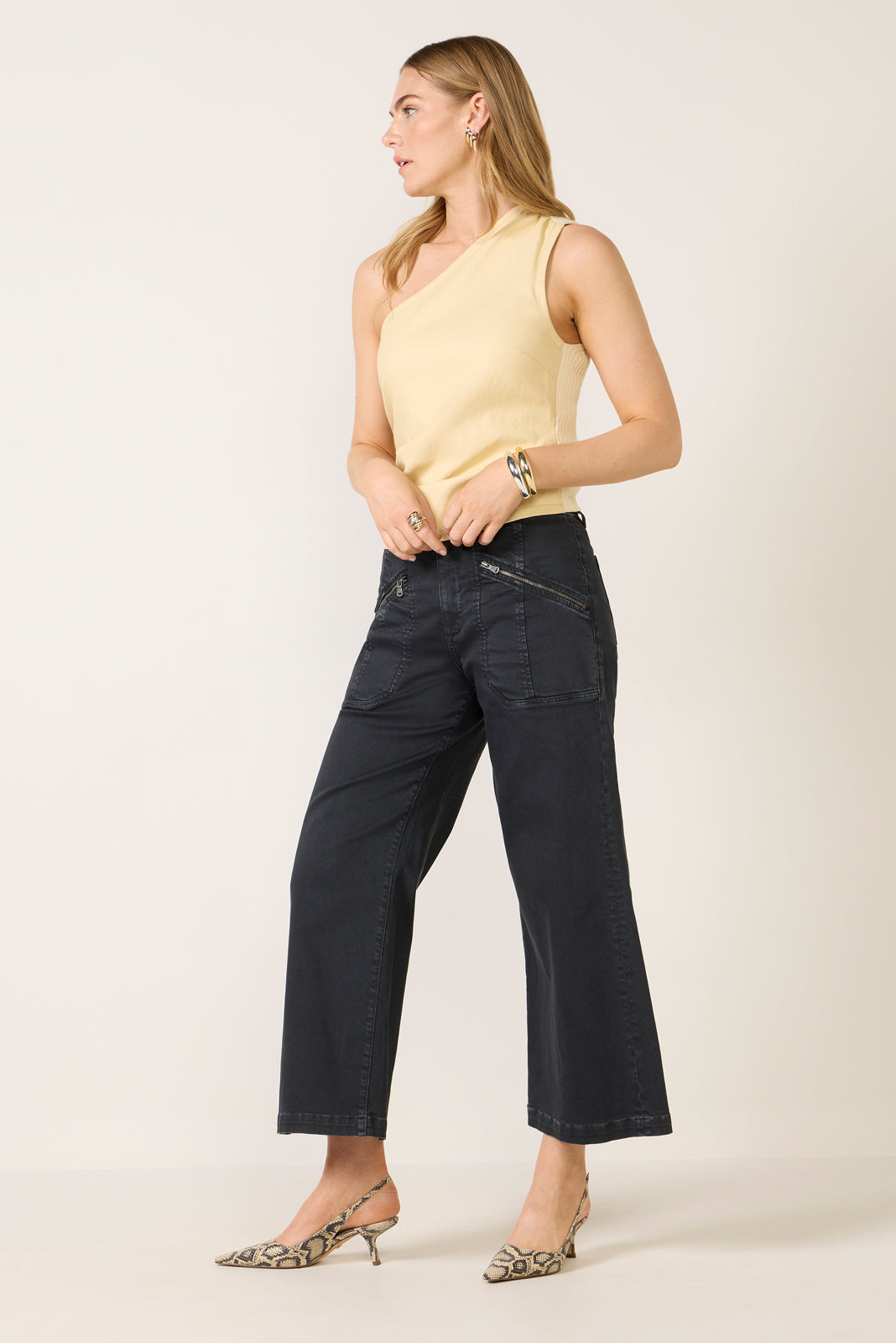 Claire Faux Leather Top