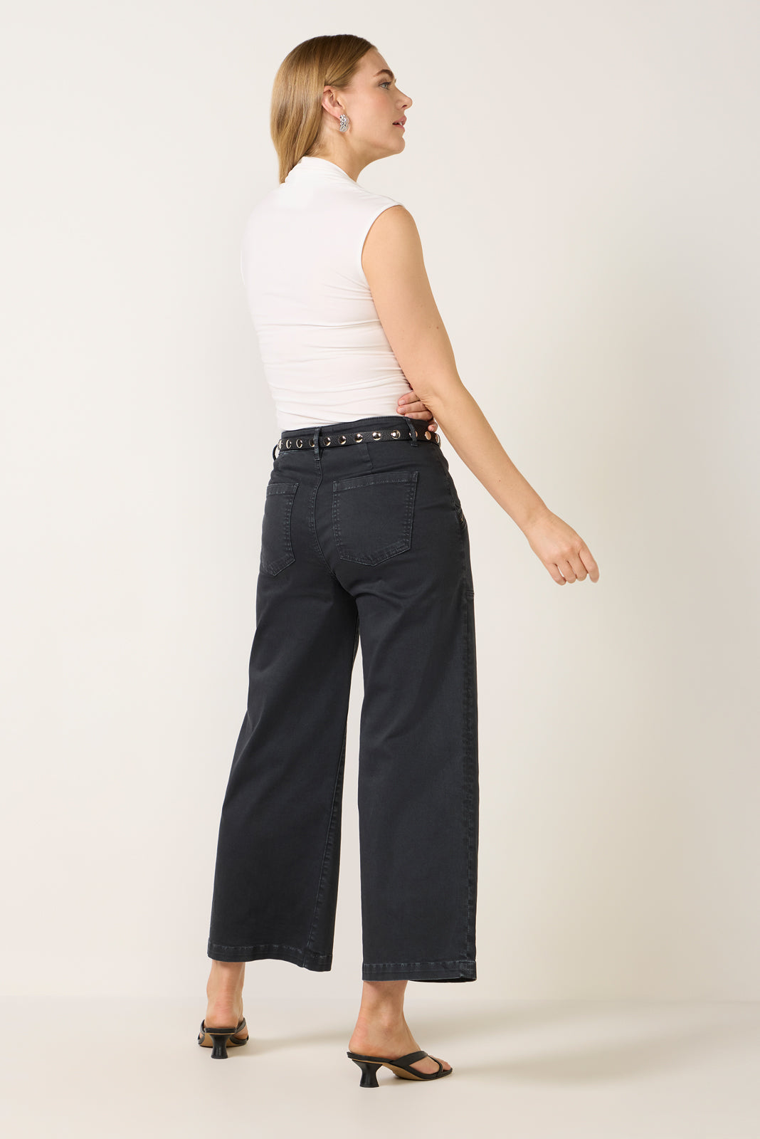 ボトムス・スパッツ megci set Meg Wide Leg w Zipper Pocket
