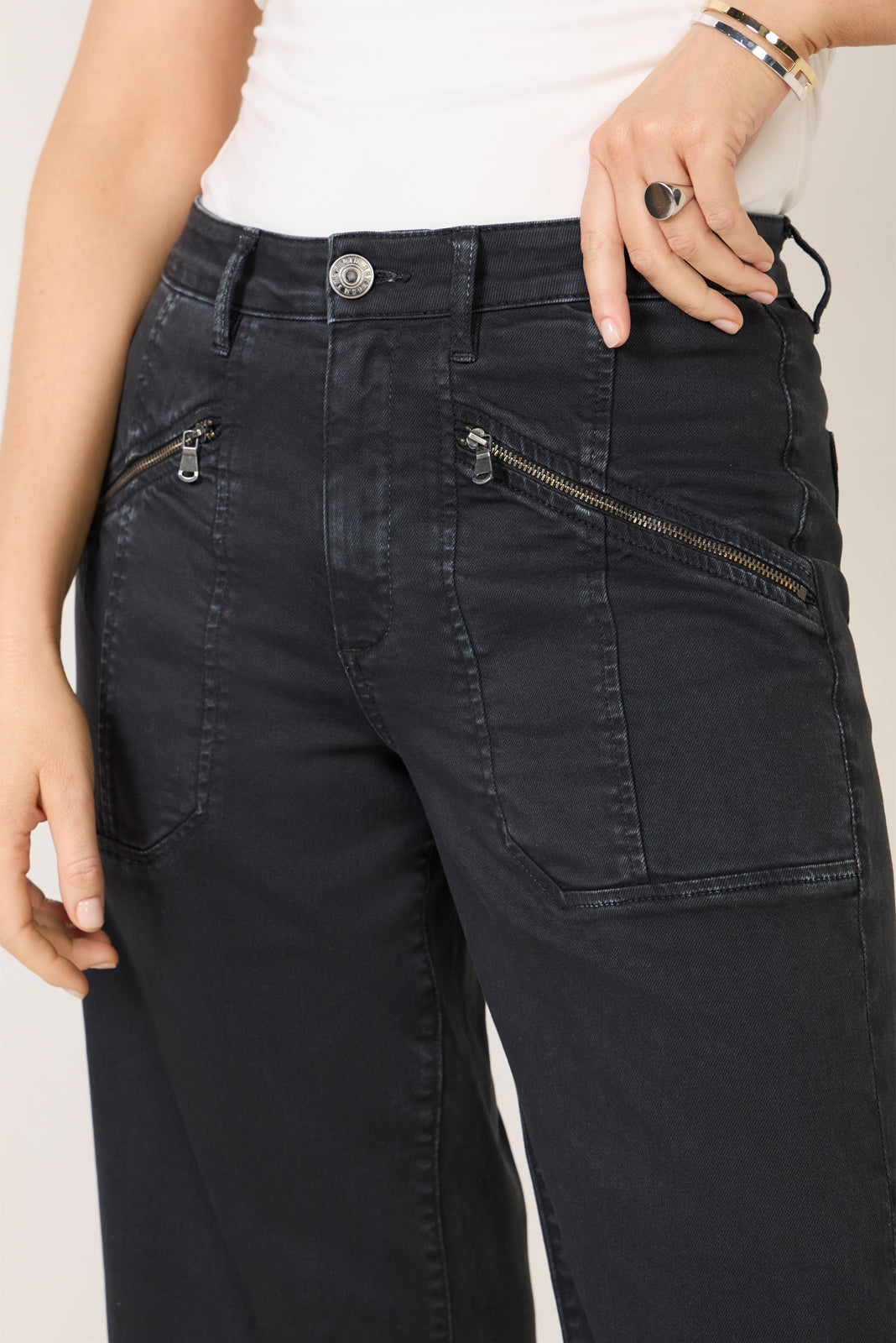 Meg Wide Leg w Zipper Pocket