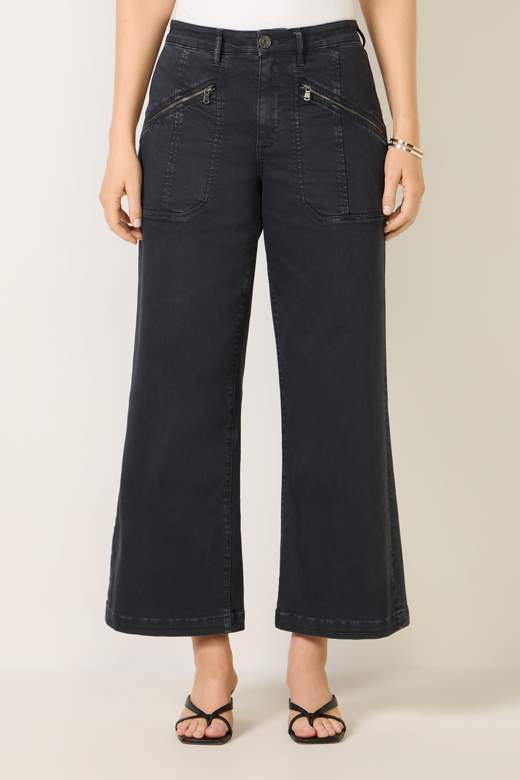 MEG Meg Wide Leg w Zipper Pocket