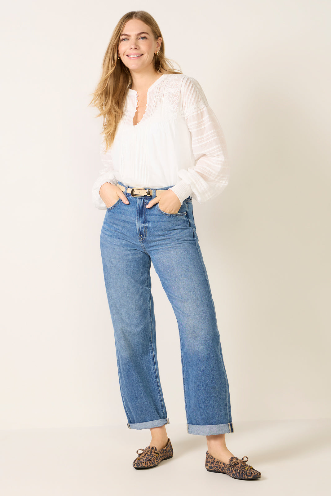 Donny Rolled Hem Boyfriend Jean