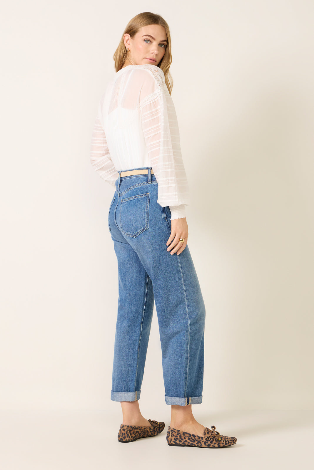 Donny Rolled Hem Boyfriend Jean